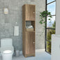 Ibis Linen Cabinet, Double Doors, Four Interior  Shelves, Two Cabinets  -Light Oak