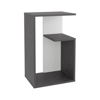Multicolor MDF End Table - 25 Inch Rectangular Side Table for Living Room