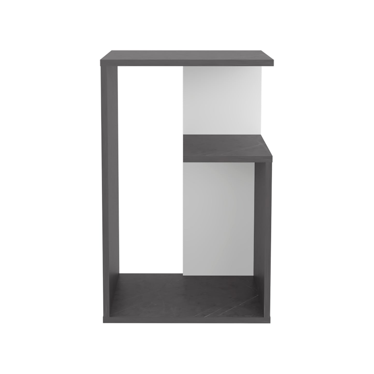 Multicolor MDF End Table - 25 Inch Rectangular Side Table for Living Room