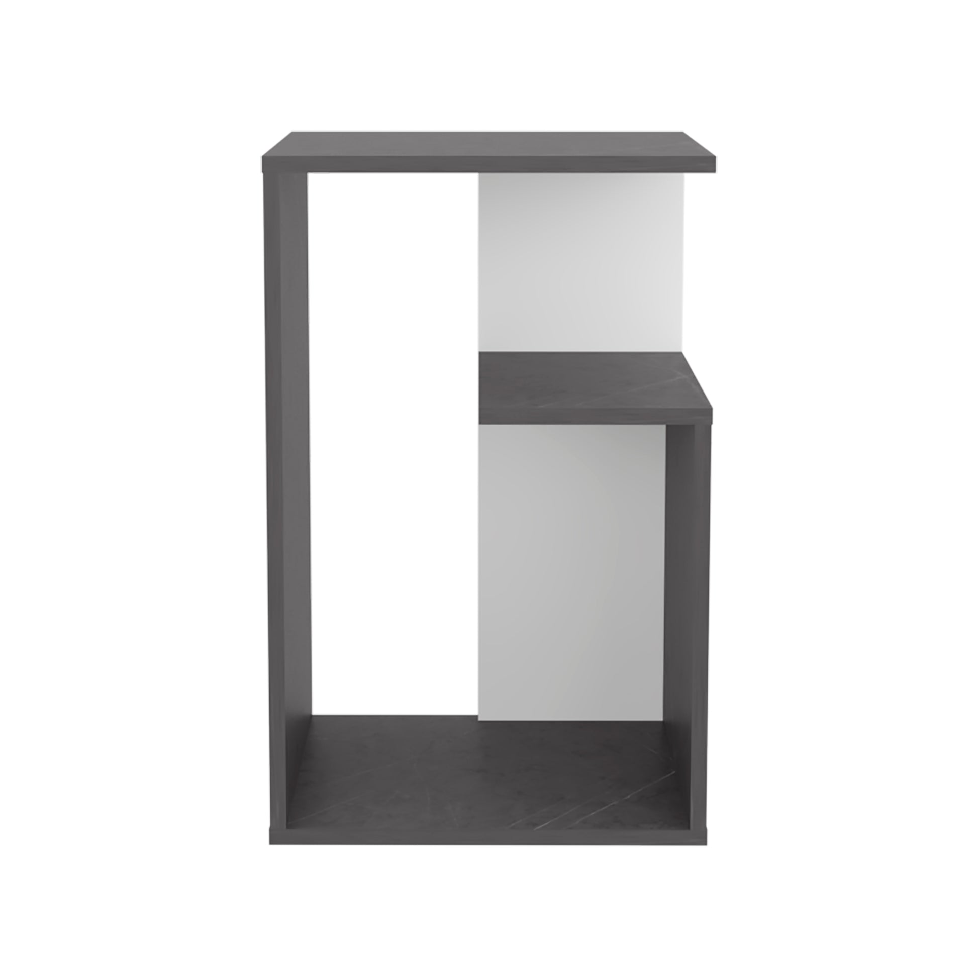 Multicolor MDF End Table - 25 Inch Rectangular Side Table for Living Room