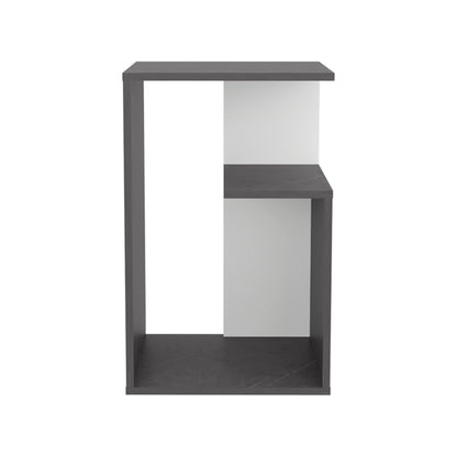 Multicolor MDF End Table - 25 Inch Rectangular Side Table for Living Room