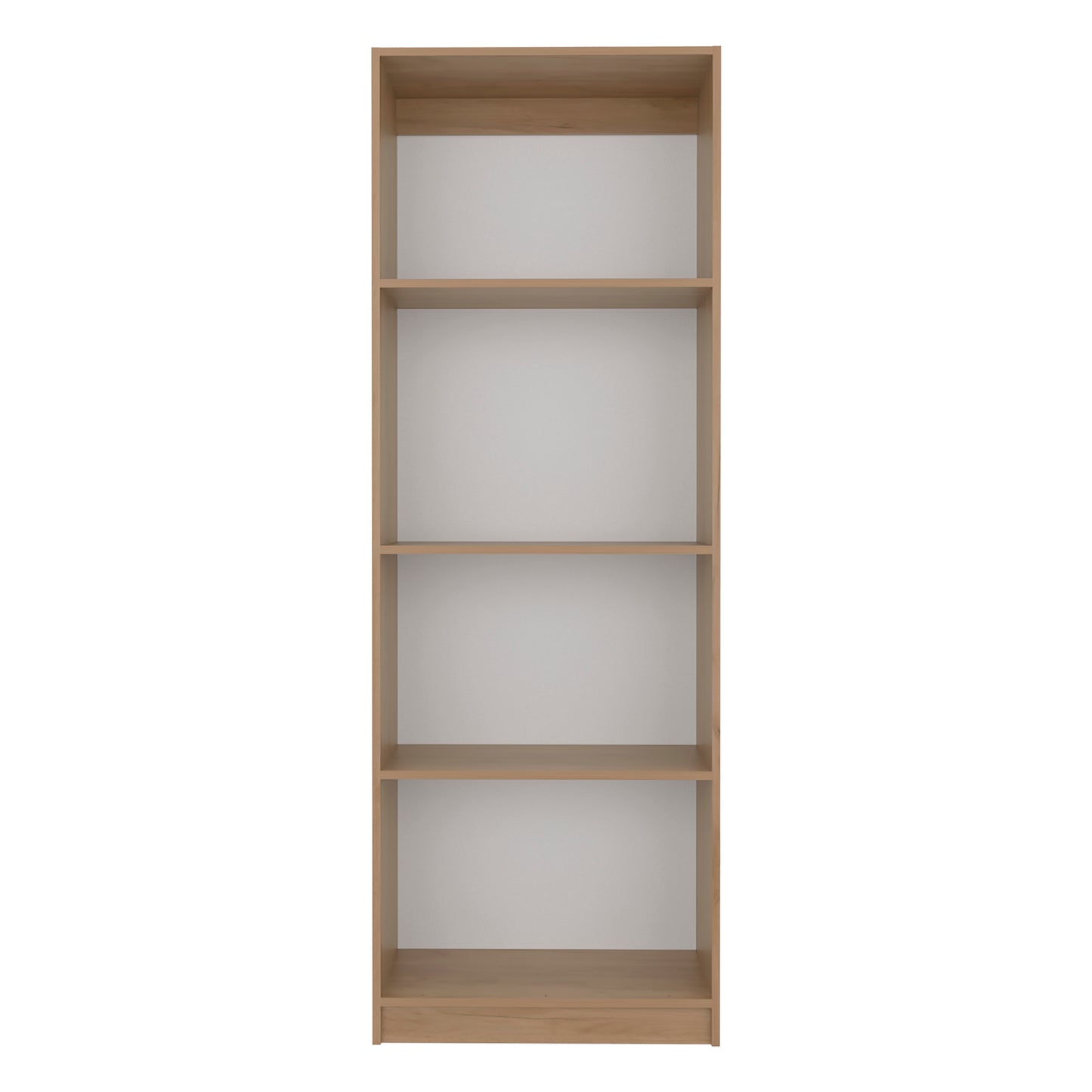 Beige 5-Shelf Bookcase - Modern Display Unit