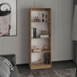 Home 4 Shelves, Modern Display Unit For Books And Decor for Living Rooms, Office or Bedroom, Natural Oak