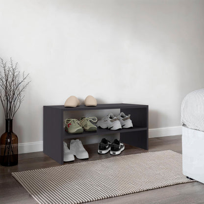 Silpa Small Shoe Rack with Three Open Shelves, Compact Modern Shoe Organizer for Entryway or Closet, 23.6 Wide