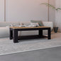 Cecil Coffee Table with Open Storage Shelf for Decor, Modern Design for Living Room or Lounge Area