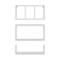 Trego Wall Shelves Set of 3, Modern Floating Shelves for Home Storage and Decoration of Living Rooms, Studios, Office or Bedroom