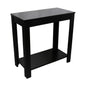24" Tall Wooden End Table with Black finish