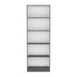 Bookcase 4-Shelves Benzoni, Office, Matt Gray / White