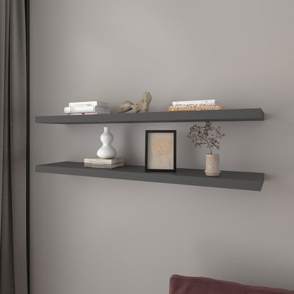 Floating Shelf Lyle, Living Room, Matt Gray