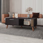 Barrville Coffee table, Living Room, Black/Light Oak