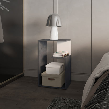 Side Table Sallis, Living Room, Onyx/White