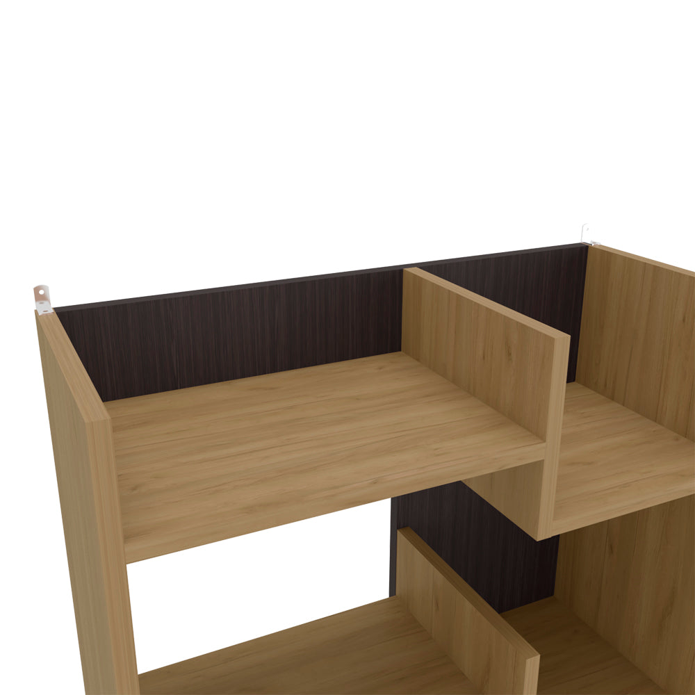 Multi-purpose Geometric Display Shelf for Room Divider Storage for Living Room