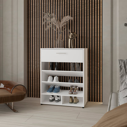 Mackay Shoe Organizer, Living Room, White