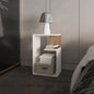 Side Table Sallis, Living Room, White/Macadamia