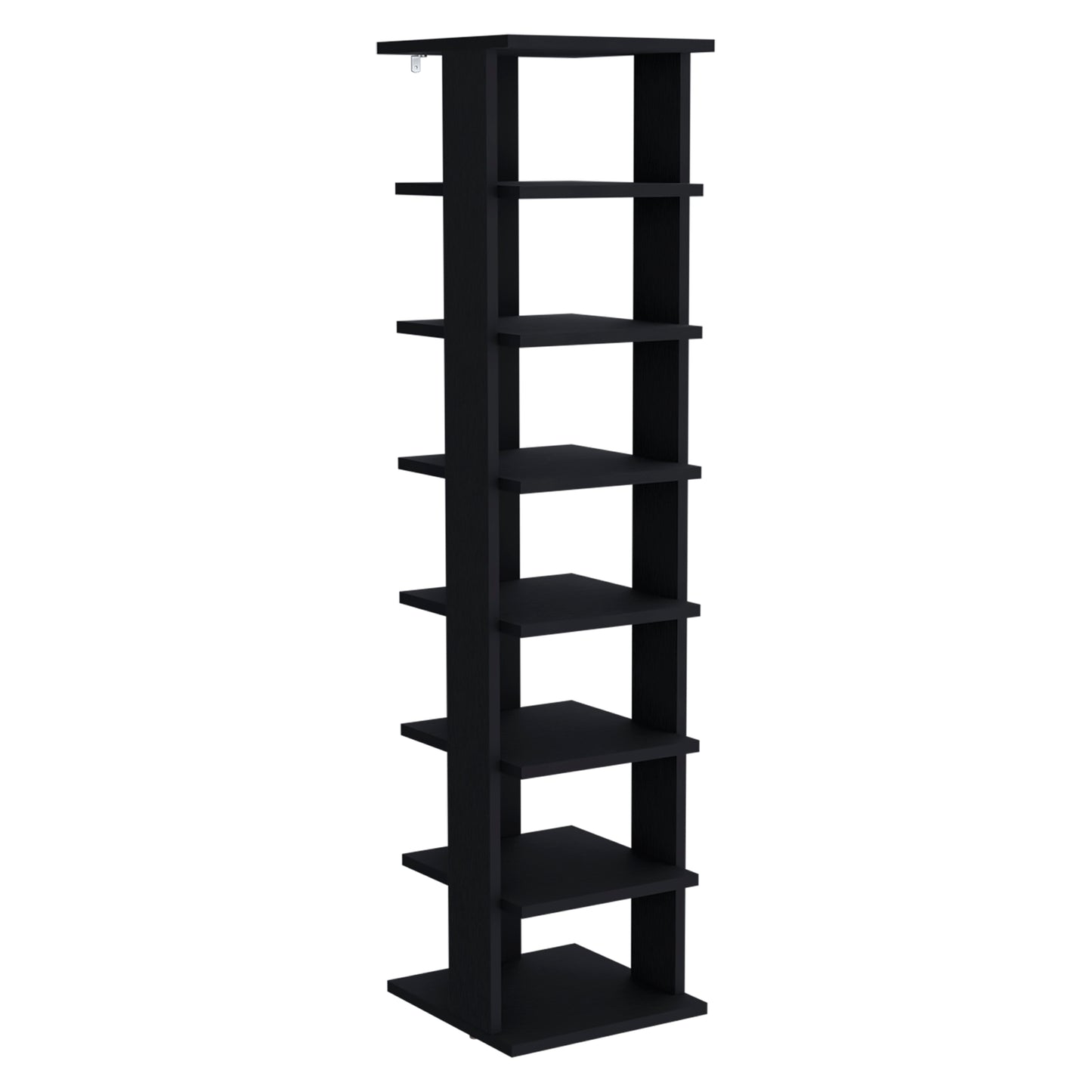 Hatch Shoe Rack – 7-Tier Slim Organizer, Black for Living Room