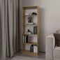 Verdi Bookcase XS, 4 Shelves, Macadamia/White Manufactured Wood