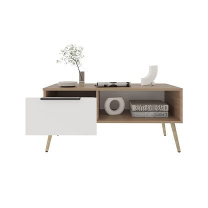 Multi Engineered Wood Coffee Table for Living Room Centerpiece