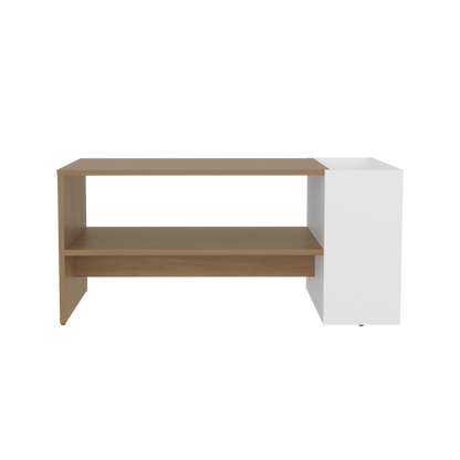 Multi-Tone Engineered Wood Coffee Table - 17.75 x 35.7 x 16.5 Inches