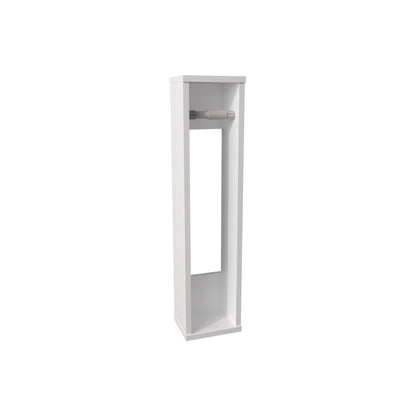 White Wall Mounted Shelf 28" H, 2 Shelves - Storage for Living Room