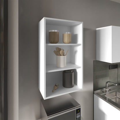 Wall Cabinet 36" H, 3 shelves, White