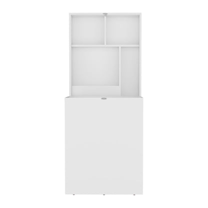 White Engineered Wood Storage Table - 33.3" x 54.8" for Living Room