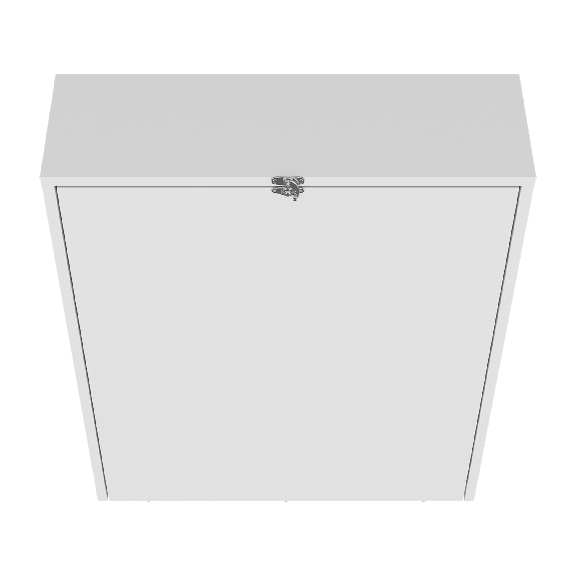 White Engineered Wood Storage Table - 33.3" x 54.8" for Living Room