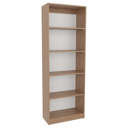 Natural Wood 4 Tier Bookcase Shelves Storage for Living Room