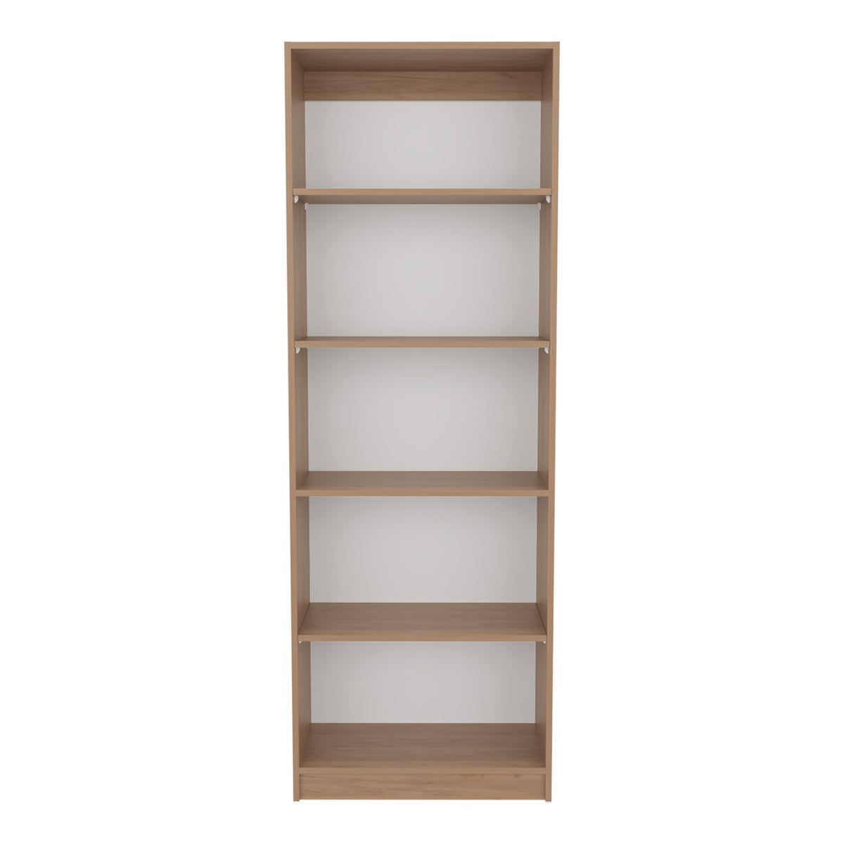 Natural Wood 4 Tier Bookcase Shelves Storage for Living Room