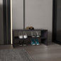 Shoe Organizer 13.7" H, 2 Shelves, Black Wengue - Living Room