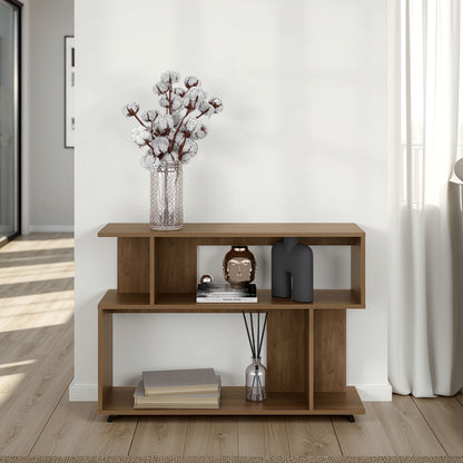 Grinnell Sidetable 26.1" H, 2 Shelves, Natural Oak - Living Room