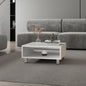 Avondale Coffee Table in Melamine with Open Storage, white