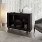 FM FURNITURE Cowlic Console Table in Melamine with Open Storage. Wengue