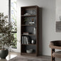 FM FURNITURE Dam Bookcase with Open Storage and 5 Shelves, Stained Walnut