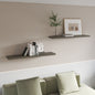 FM FURNITURE Greer Floating Shelf in Melamine x2,Smokey Oak