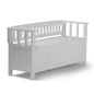 Acadian 48 inch Wide Solid Wood Entryway Storage Bench in White