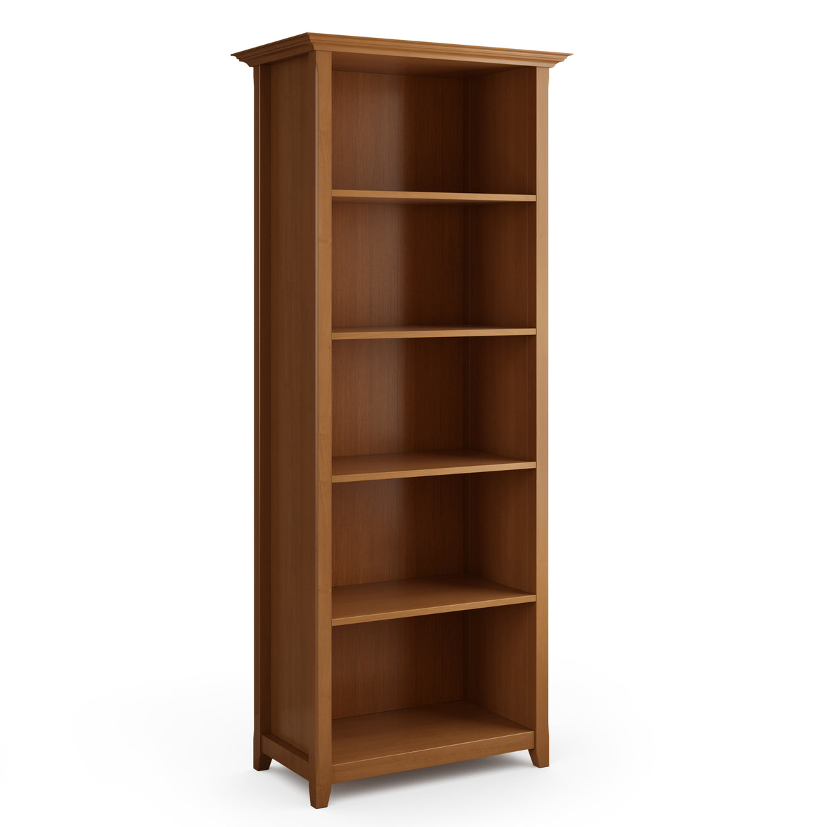 Amherst 30" Solid Wood Bookcase - Light Brown Storage