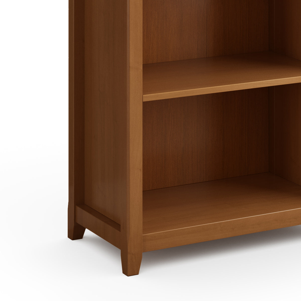 Amherst 30" Solid Wood Bookcase - Light Brown Storage