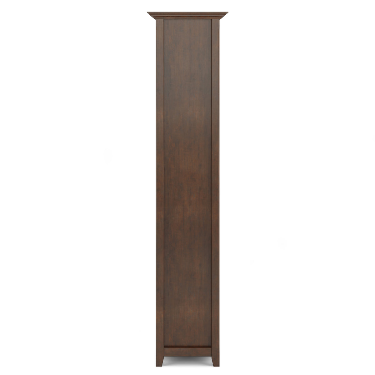 Amherst 5-Shelf Bookcase - Dark Brown Wood Storage