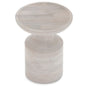 Haynes Solid Mango Accent Table in White Wash
