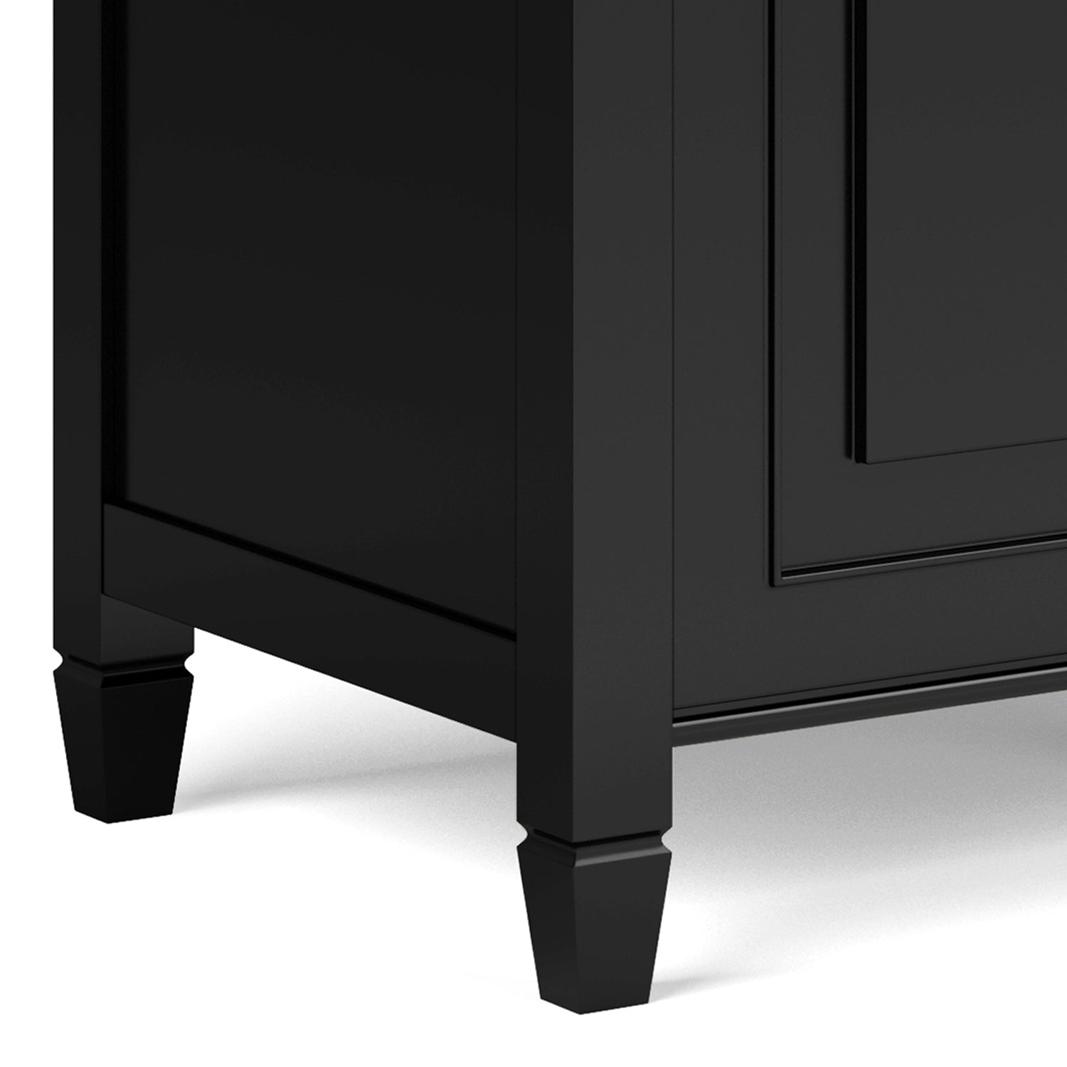 Connaught Storage Bench - 51" Wide Black Wood Trunk for Living Room