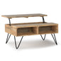 Hunter 36 inch Wide Solid Mango Wood Small Lift Top Coffee Table in Natural