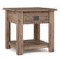 Monroe - End Table - Rustic Natural Aged Brown
