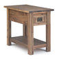 Monroe - Narrow Side Table - Rustic Natural Aged Brown