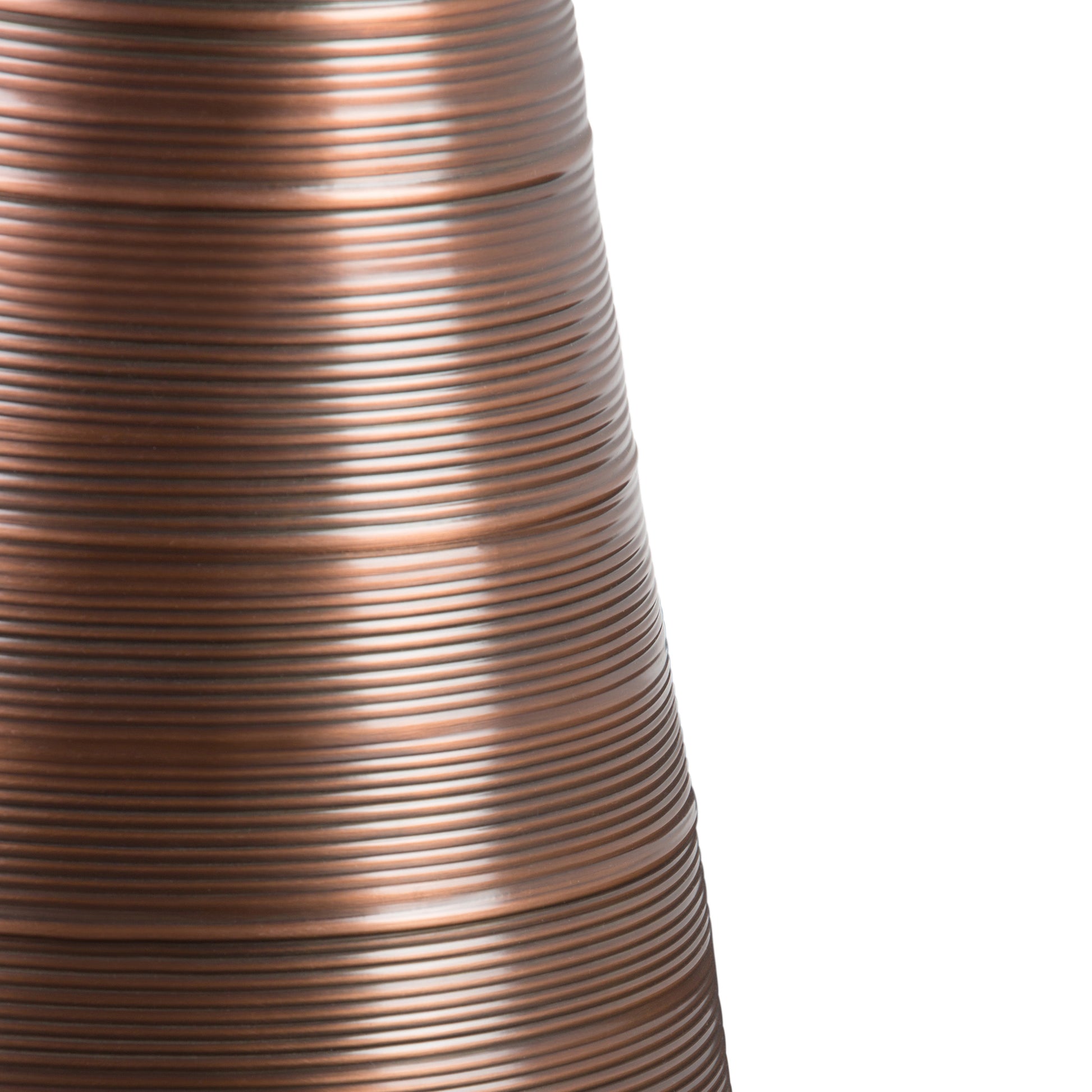 Sheridan 18 Inch Aged Copper Metal Accent Table - Compact Side Table for Living Room