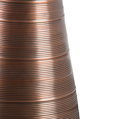 Sheridan 18 Inch Aged Copper Metal Accent Table - Compact Side Table for Living Room