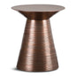 Sheridan 18 inch Wide Metal Accent Table in Aged Copper