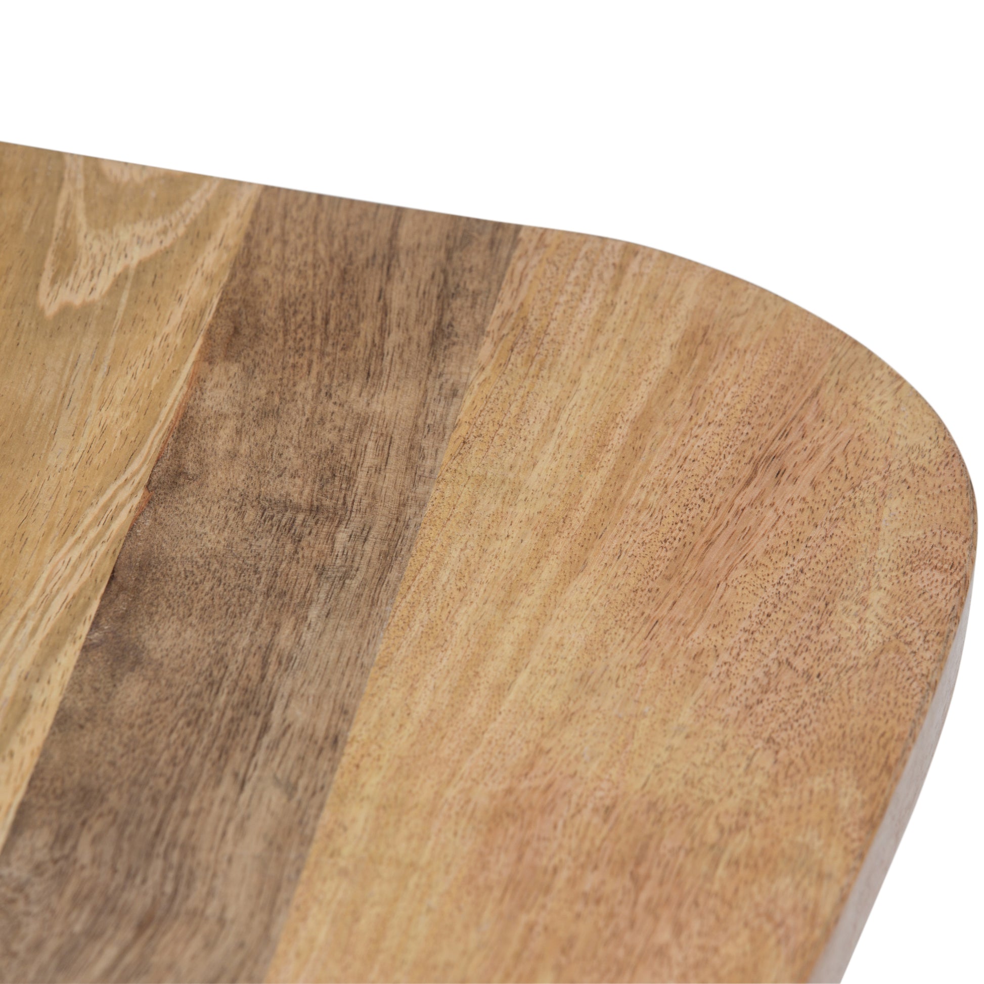 Light Brown Mango Wood Accent Table - 18 Inch Wide