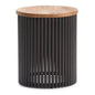 Demy Accent Table in Natural/Black