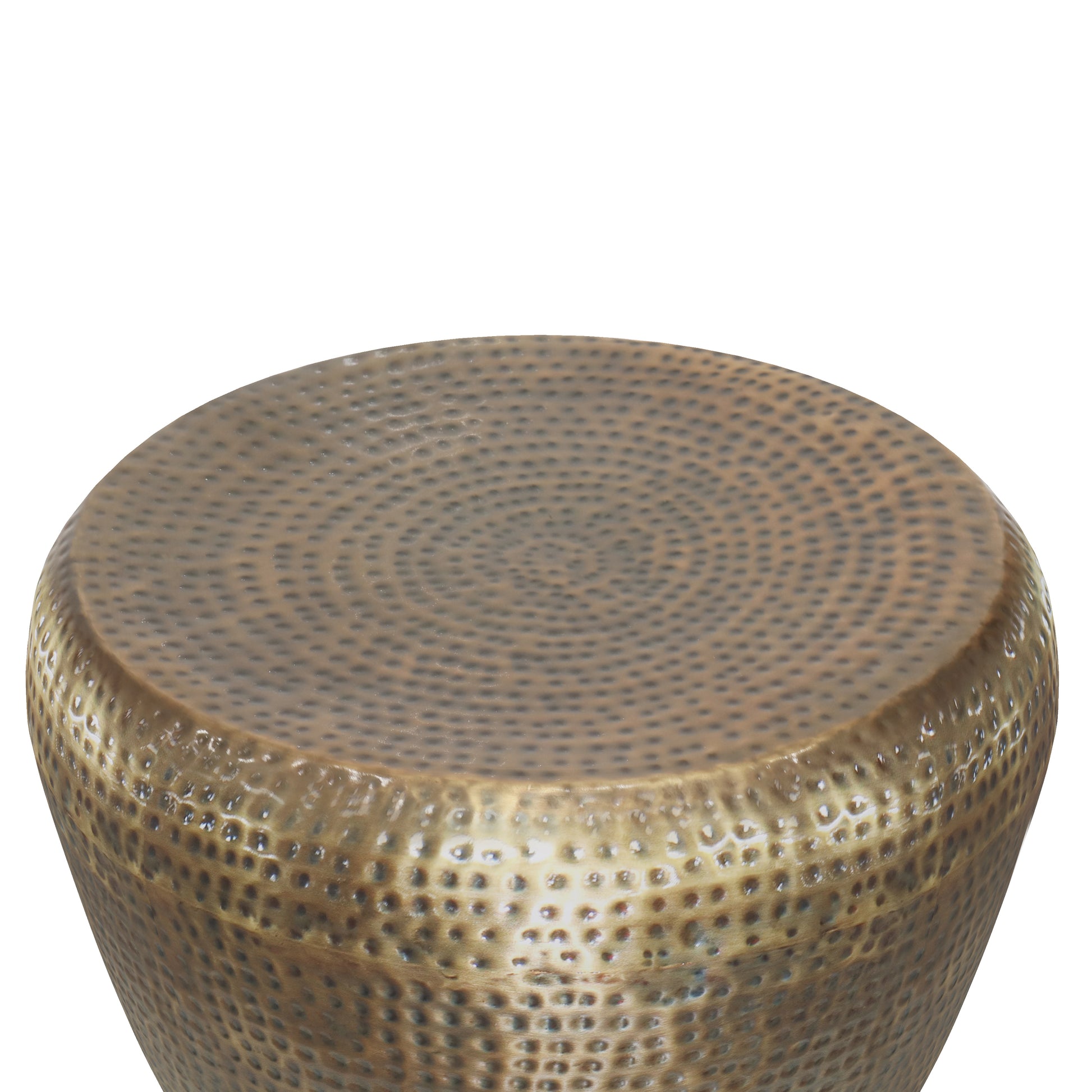 Preston 22 Inch Wide Metal Side Table - Antique Gold