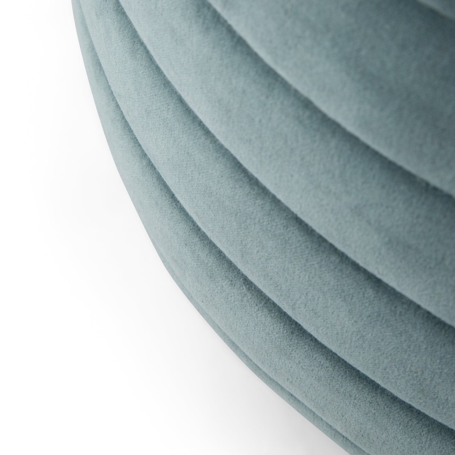 Round Blue Fabric Bean Bag Chair - 20 Inch
